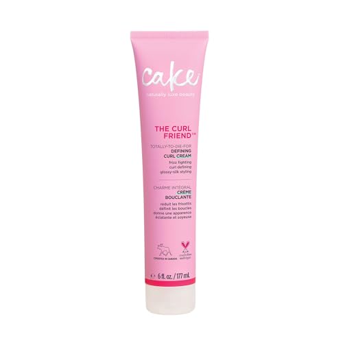 Cake Beauty Curl Defining Cream, The Curl Friend - For Curly Hair | For Frizz Control | Moisturizes & Defines | With Avocado Oil | Soybean Oil & Shea | 6 Fl Oz / 177 mL 2 Pack