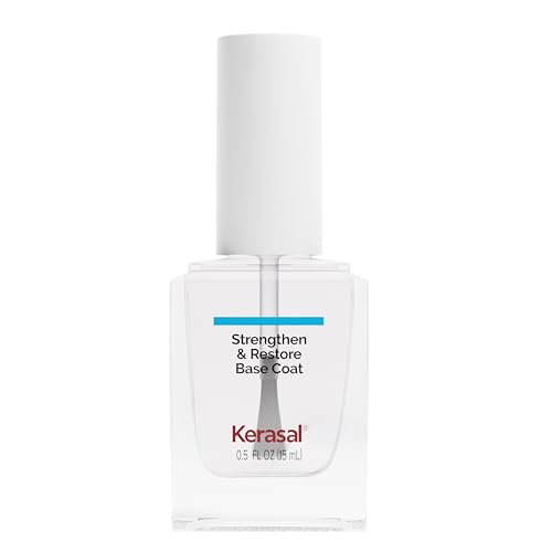 Kerasal Nail Strengthening Base Coat with Keratin & Hyaluronic Acid - 0.5 Oz