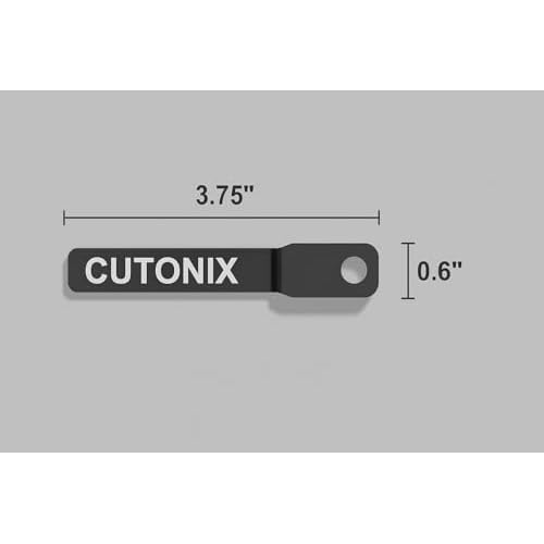CUTONIX - New Barber Hair Clipper Cleaning Strips, Remove Hair Buildup Between Your Clipper Blades, Professional Barber Maintenance Tools, Pack of 2 + Keychain