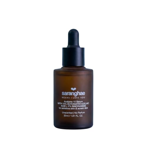 Saranghae Azalume 10 Clarifying Serum ? Azelaic Acid, Niacinamide & Alpha Arbutin ? Face Serum for Blemish-Prone Skin, Dark Spots ? Brightening & Pore Minimizing Skincare ? 1oz