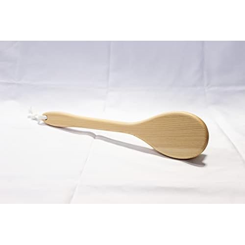 Body Brush, Long Handle 14 inches, Boar Bristles, Japanese Hinoki Tree Wooden Handle