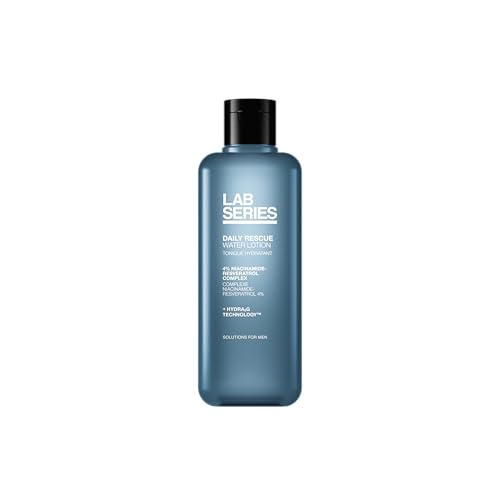 Lab Series Men's Daily Rescue Water Lotion Toner - Moisturizing Essence Skin Care for Men - Hydrating Face Toner with Niacinamide, 6.7 Fl Oz