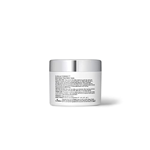 SkinMedica Even & Correct Brightening Treatment Pads For Face Exfoliating, 10% Glycolic Acid Pads That Are Retinol-Free, Alcohol-Free and Hydroquinone-Free, 60 Ct