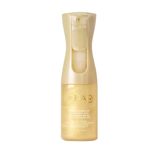 Kopari Golden Sunglaze Sheer Body Mist Sunscreen SPF 50 - Hydrating & Glowy Finish
