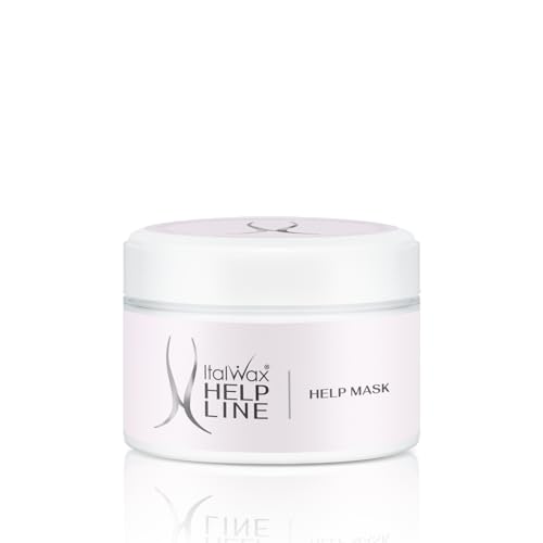 Italwax Help Line Help Mask 8.45oz (250g) ? Leave-In Soothing Mask with Tea Tree Oil and Calamine ? Calms and Protects Sensitive Skin After Waxing ? For Professional and Home Use