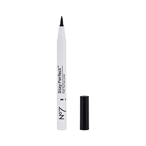 No7 Stay Precise Felt Tip Eyeliner Black - Cat Eye