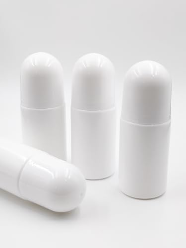 4-Pack 50mL Roll-On Bottles for DIY Deodorants & Essential Oils