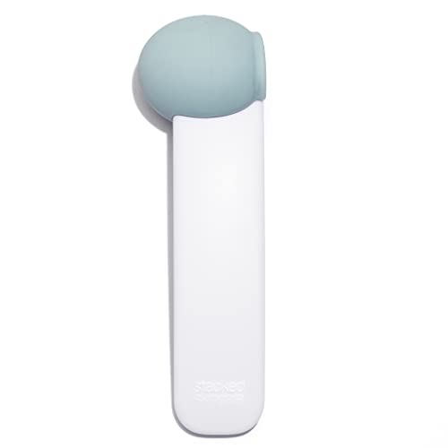 StackedSkincare Cryo Sculpting Ice Roller for Face & Eyes Stainless Steel Facial Ice Roller for Puffiness, Redness & Cooling Facial Massage Designed by an Aesthetician