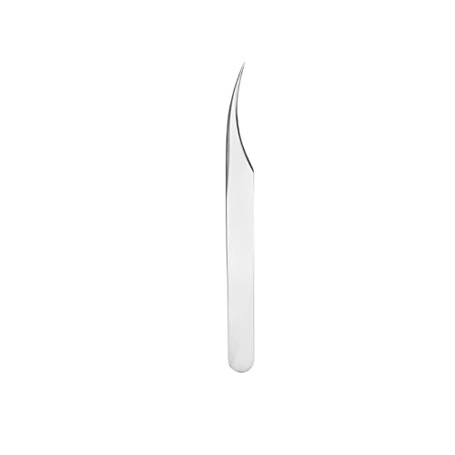 Professional Stainless Steel Eyelash Extension Tweezers, Straight and Curved Lash Tweezers Set for Eyelash Extension Artists Girls Women Beginners Tool (4Pcs/Set Eyelashes Tweezers)