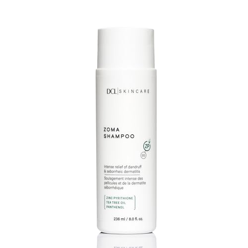 DCL Zoma Dandruff Control Shampoo with Zinc Pyrithione 8 fl oz for Dry Scalp