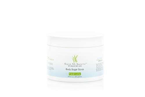 Sugar Me Smooth Body Sugar Scrub (Fresh Lime) Ultra Hydrating and Exfoliating Scrub for Nourishing Essential Body Care Body Scrub womens scrubs