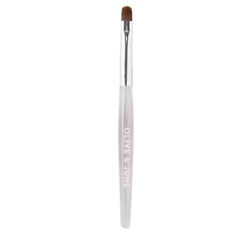 Olive & June Clean Up Brush | For Neat + Flawless At-Home Manicures | Erase Stray Polish & Perfect Edges | Rounded Flexible Tip | Vegan Bristles | Reusable & Durable