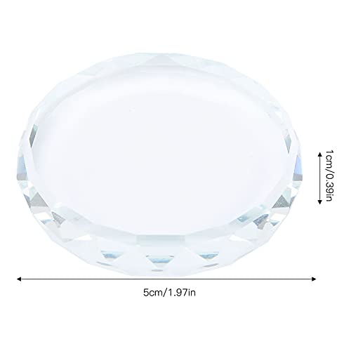 2Pcs Glass Nail Art Palette - Mixed Color Mixing Board