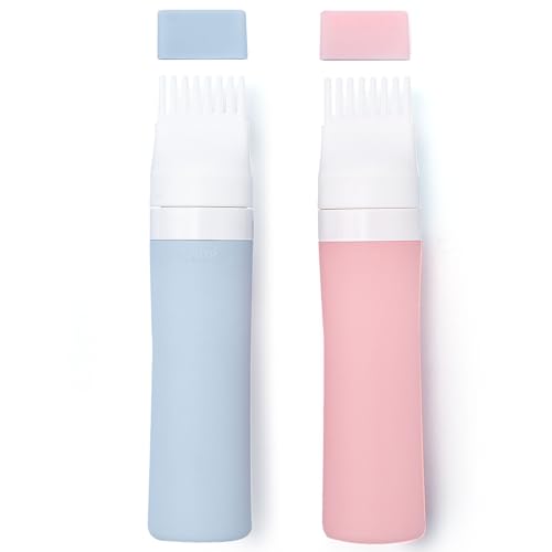 Silicone Hair Oil Applicator Bottle - Reusable 2-Pack for Hair Care & Coloring