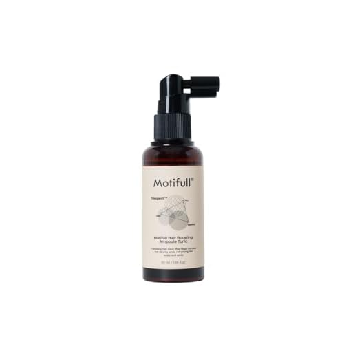Motifull Hair Boosting Ampoule Tonic | Hair Growth Treatment for Hair Thinning & Hair Regrowth | Lightweight Scalp Serum for Women & Men | Scalp Treatment for Hair Growth (1.69)