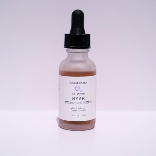 Beautimate Hyah Microneedling Serum ? 2% Hyaluronic Acid for Deep Hydration, Skin Renewal & Plumping ? Vegan, Cruelty-Free, Made in USA ? Anti-Aging Face Serum with Hibiscus Flower Extract, 1oz