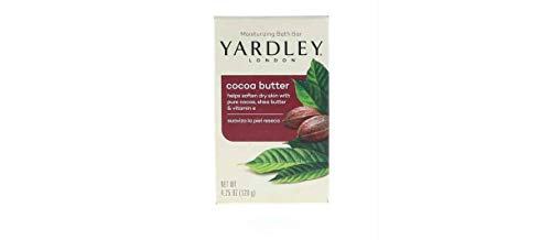 Yardley Moisturizing Bar Cocoa Butter 4.25 oz (Pack of 3)