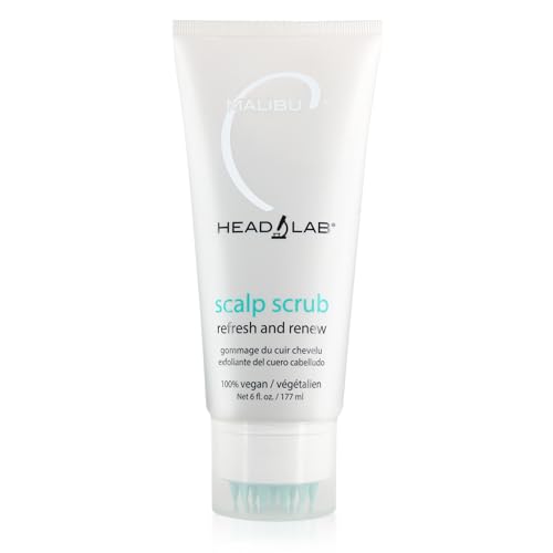Malibu C Head Lab Scalp Scrub - Gentle Exfoliator with Charcoal & Jojoba, Vegan Hair Care (6 oz)