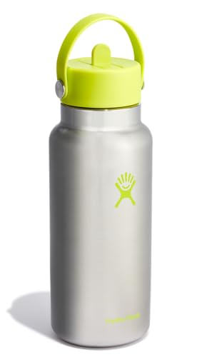 Hydro Flask 32 Oz Wide Flex Straw Cap Stainless Steel Lime