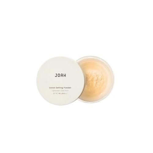 JOAH Loose Setting Powder 0.5oz, Lightweight Breathable Matte Finish, Controls Oil & Shine for Smooth, Flawless Skin, Long-Lasting, Non-Drying, Vegan Face Powder with Built-in Sifter, Silky Finish