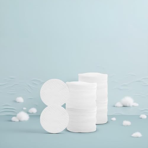 150 Pcs White Soft Facial Pads Round Face Cleansing