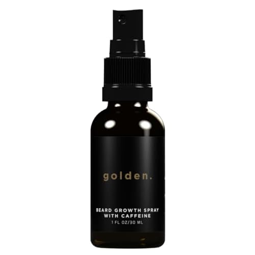 Golden Grooming Beard Growth Spray ? Natural Biotin & Vitamin E Formula to Boost Beard Growth, Thickness & Strength (Single)