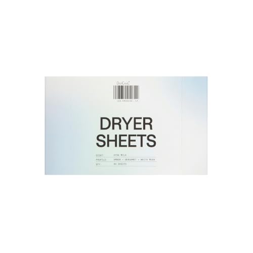 DedCool Xtra Milk Dryer Sheets - 40 Count Non-Toxic Fabric Softener