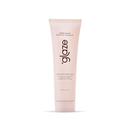 Glaze Supergloss Sheer Glow Clear Hair Gloss Mini 1.7 oz – Mirror Shine, Lightweight