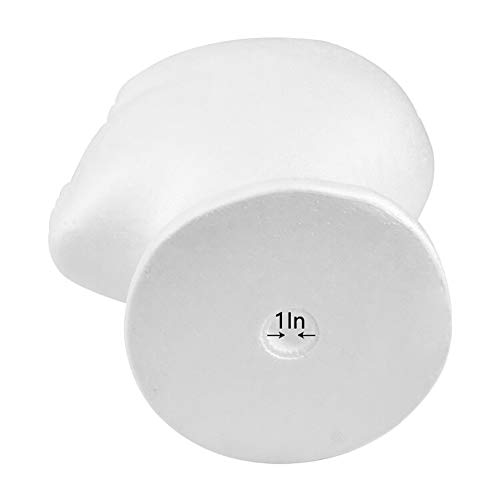Styrofoam Wig Head 2-Pack - Female Foam Mannequin with Stand
