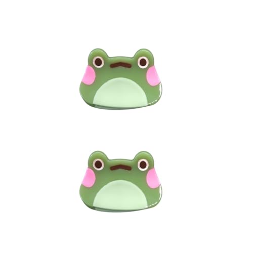 Cute Mini Frog Hair Clips,Cellulose Acetate Hair Clips,Big Claw Clips for Girl,Hair Accessories,Pack of 2