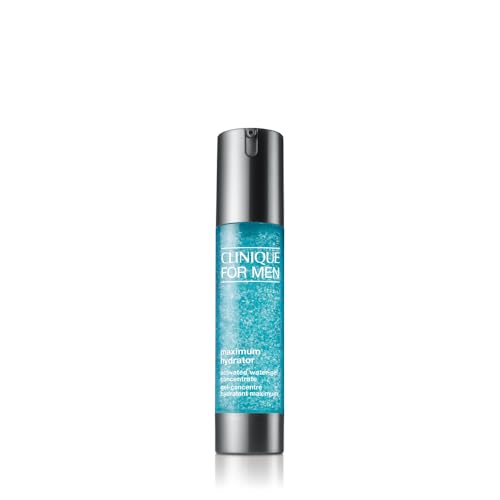 Clinique For Men Maximum Hydrator Activated Water-Gel Concentrate | Lightweight Moisturizer | 72-Hour Hydration | All Skin Types, 1.6 Fl Oz
