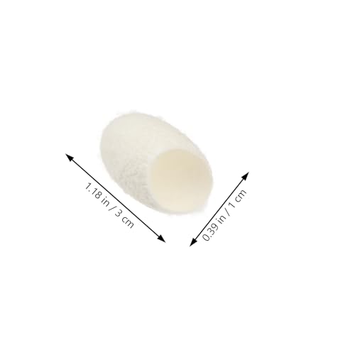 Minkissy 100 Pcs Natural Silkworm Cocoons for Facial Exfoliation & Cleansing