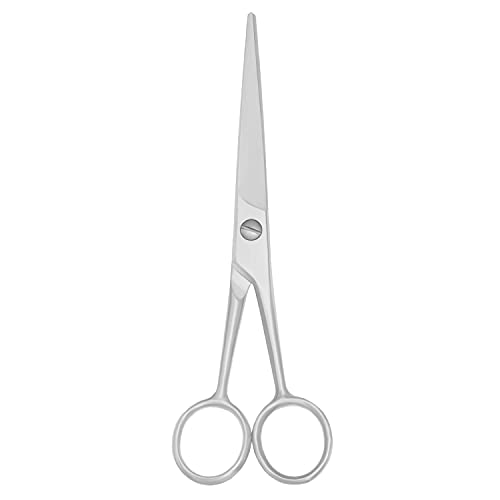 Motanar Stainless Steel Facial Hair Small Pet Professional Grooming Scissors Shears Beard & Mustache Scissors -Beards, Mustache & Eyebrows and Pet Fur For Precise Facial Hair Trimming (5.5 Inch)