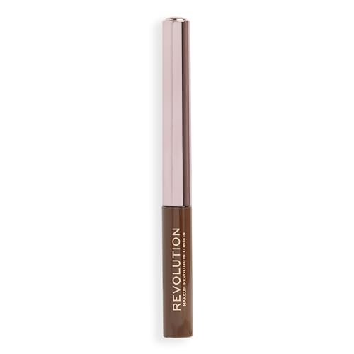 Revolution Super Flick Liquid Eyeliner - Brown, Precision Brush