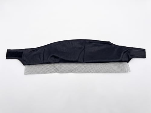 Donna Smooth Satin Hair Wrap – Breathable & Secure Fit, Black
