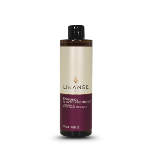 Linange Emergency Reconstruction Shampoo & Mask Set for Damaged Hair, 2 x 16.9 oz