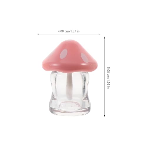 Mushroom Lip Gloss Tubes 5 Pack - Refillable Empty Containers with Wand