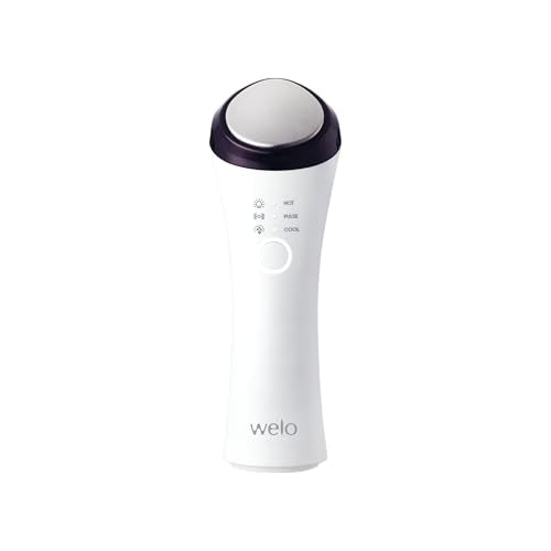 Depuffing Face Massager Wand with Hot & Cool Thermal Cryo Vibration for Skin Care