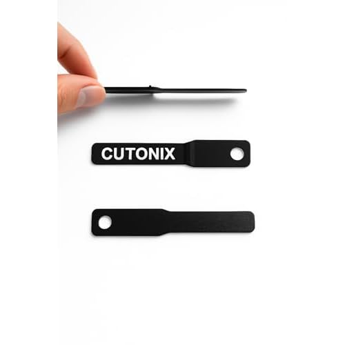 CUTONIX - New Barber Hair Clipper Cleaning Strips, Remove Hair Buildup Between Your Clipper Blades, Professional Barber Maintenance Tools, Pack of 2 + Keychain