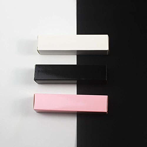 50 White Lip Gloss Boxes 21x21x121mm | Kraft Cosmetic Packaging