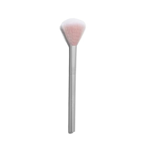 RMS Beauty Skin2Skin Fan Brush - Classic Synthetic Face Brush for Highlighter