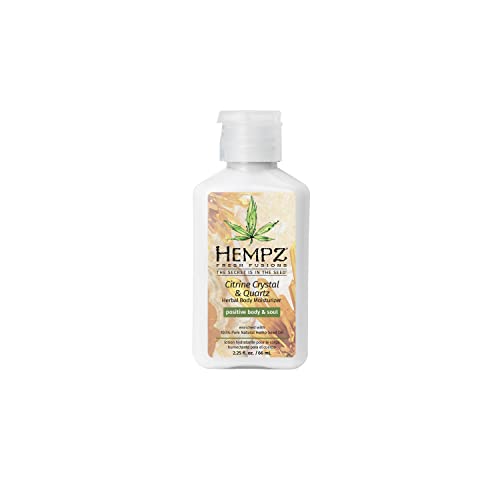 Hempz Fresh Fusions Citrine Crystal and Quartz Herbal Body Moisturizer Unisex Moisturizer 2.25 oz