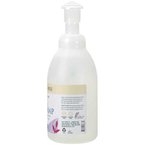 Ginger Lily Farms Foaming Hand Soap Refill, Fragrance Free, 20 Fl Oz