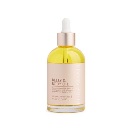 Pregnancy Belly Oil for Stretch Marks – Argan & Jojoba, 4.9oz