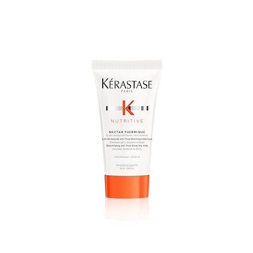 Kerastase Nectar Thermique Heat Protecting Cream - Anti-Frizz, Softness & Shine, Heat Protection, With Niacinamide, For Medium to Thick Dry Hair