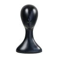 Studio Limited 16 Inch Black Plastic Mannequin Head - Professional Wig & Hat Display, 1 Pack