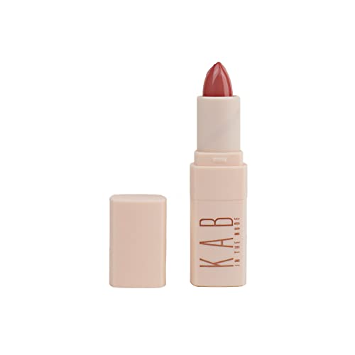KAB Nude Matte Lipstick For Women ? Creamy, Hydrating Lipstick in Vanilla Cupcake Scent ?Ultra-Pigmented, Long-Lasting Lipstick with Precision Application Tip, Stiletto Bullet Lip Color