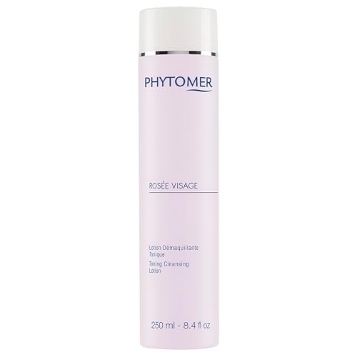 PHYTOMER Rosee Visage Toning Cleansing Lotion | All in One Cleanser, Makeup Remover & Toner for Face | Alcohol-Free | Safe, Natural Ingredients | 8.4 Fl Oz