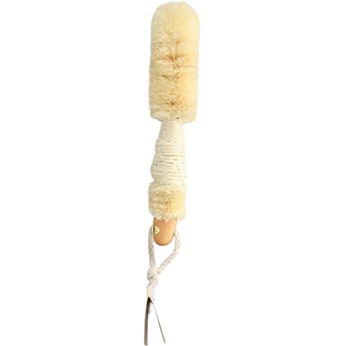 Baudelaire Sisal Bath Brush for Shower - 9 in - Traditional Japanese-Style Loofah Brush for Excellent Body Exfoliation - Essential Back Scrubber That Freely Removes Dead Cells.