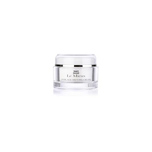 Le Mieux 24 Hr. Age Defying Cream - Hydrating Facial Moisturizer with Hyaluronic Acid & Peptides, Rich Anti-Aging Face Cream, No Parabens or Sulfates (1.75 oz / 52 ml)